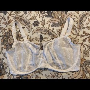 White lace adore me bra.